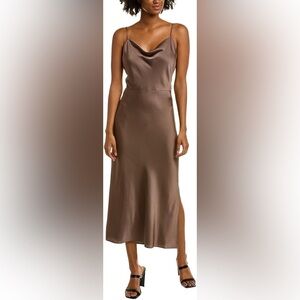 VINCE $378 Cowl Neck Slip Dress Size 10